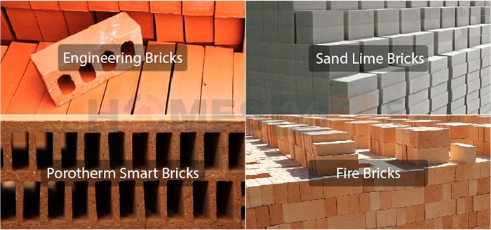 10 نوع مختلف آجر مورد استفاده برای ساخت و ساز